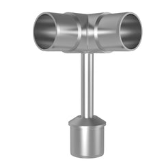 90° End Elbow Handrail Bracket (Satin)