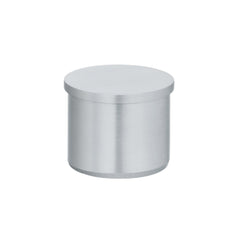 Flat top end cap in 316 stainless steel for 48.3mm handrail tube, glue fit
