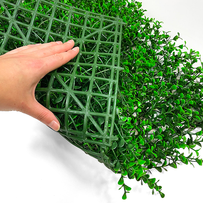 flexible artificial boxwood dark hedge tiles