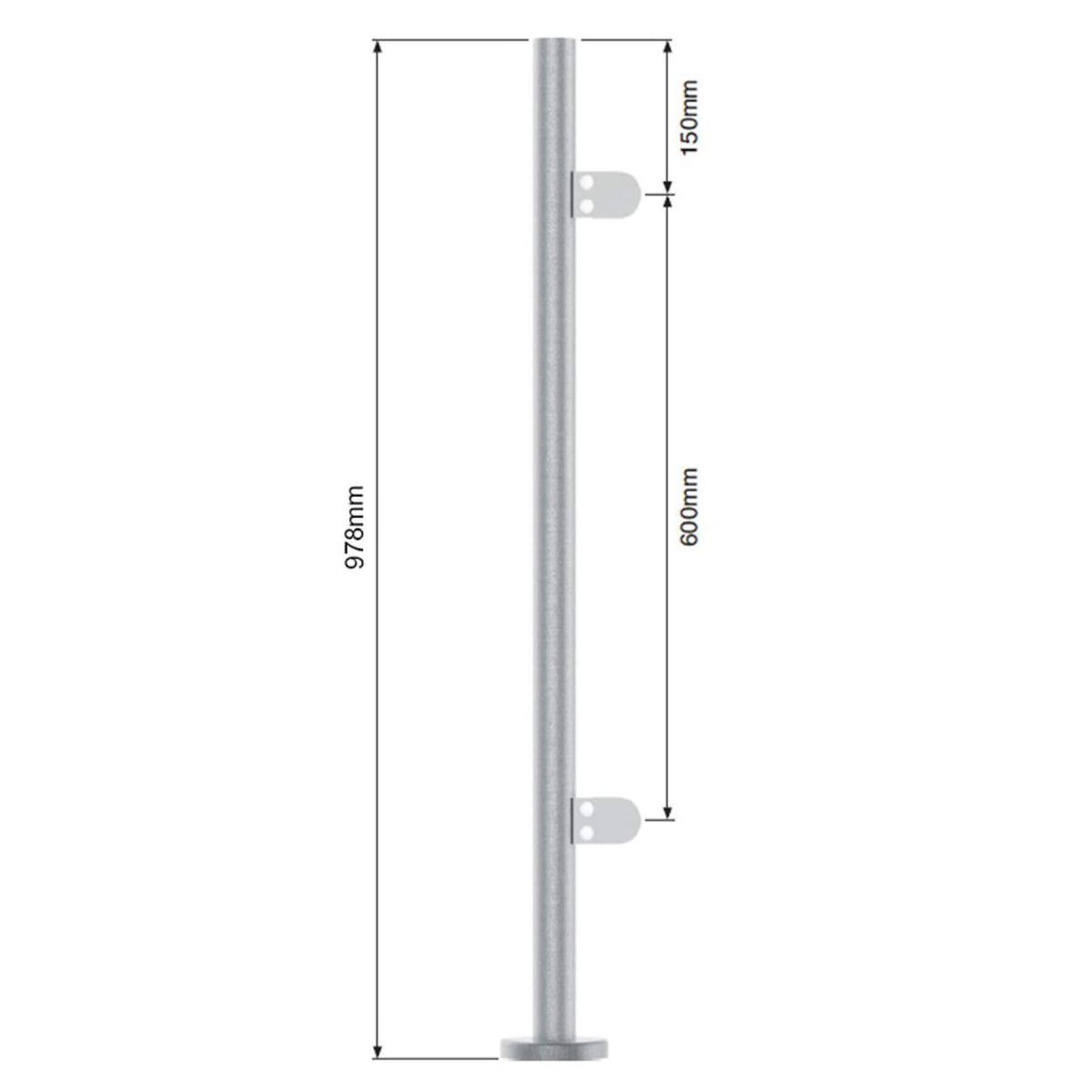 Corner Post – Semi Frameless (Black)