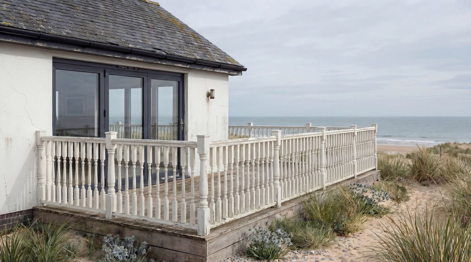 Before balustrade installation