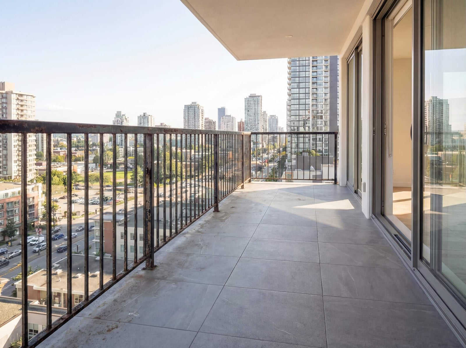 Before balustrade installation