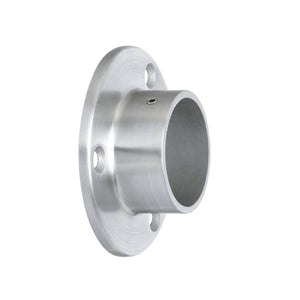 External Fit Round Tube Wall-Mounted Flange (Satin)