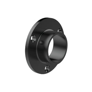 External Fit Round Tube Wall-Mounted Flange (Black)