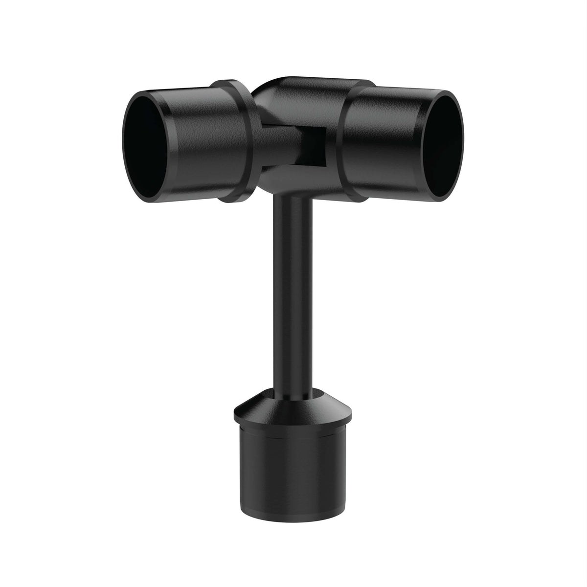Height Adjustable with Adjustable Elbow Handrail Bracket (Black)