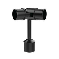 Height Adjustable with Adjustable Elbow Handrail Bracket (Black)