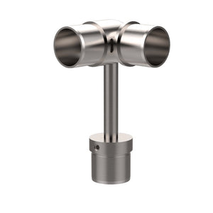 Height Adjustable with Adjustable Elbow Handrail Bracket (Satin)