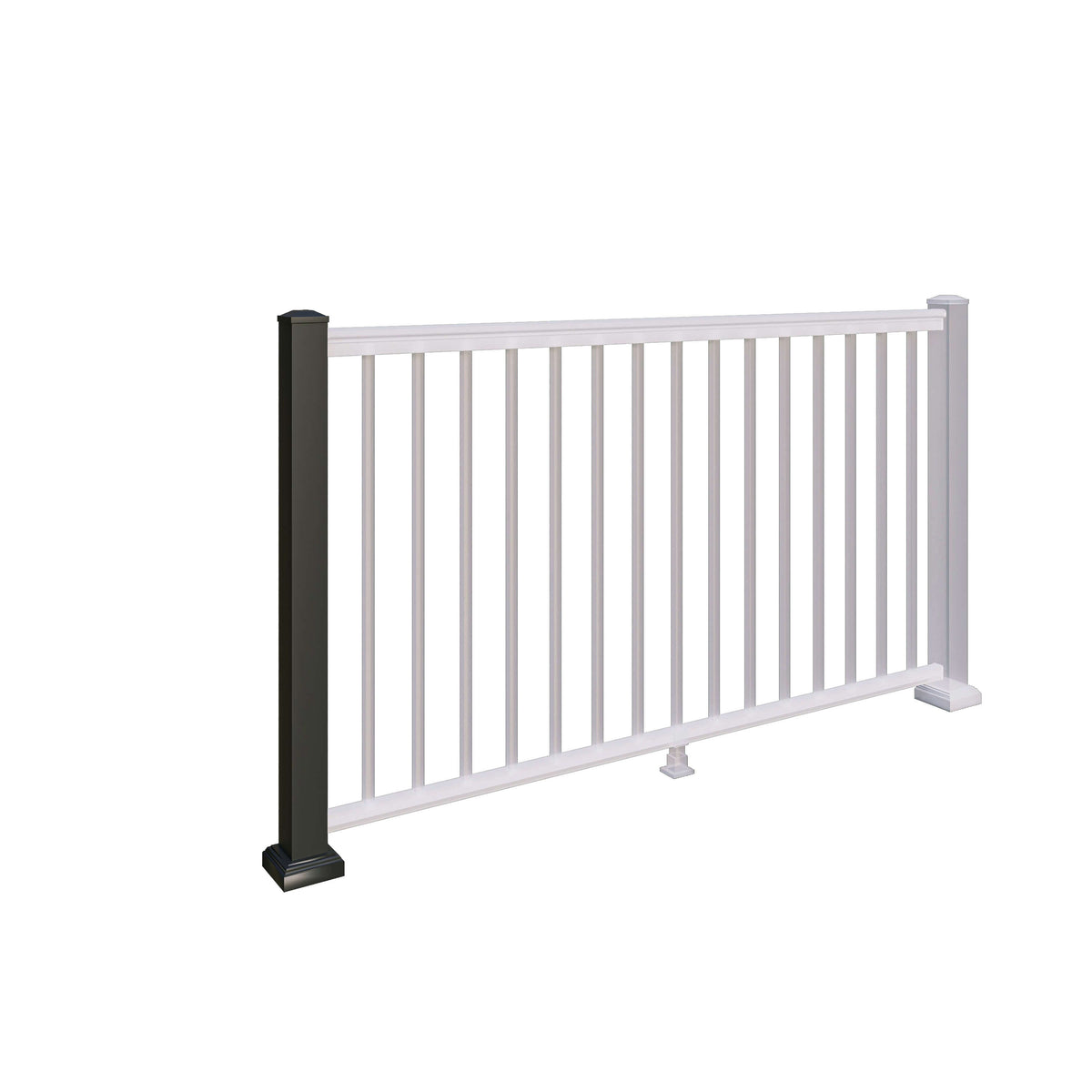 Aluminium Balustrade Post – 75mm Black