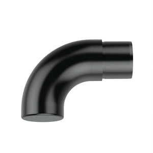 90° Flush Angle Scroll End (Black)