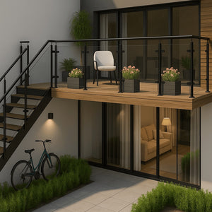 Post Handrail System Full Kit (Black)