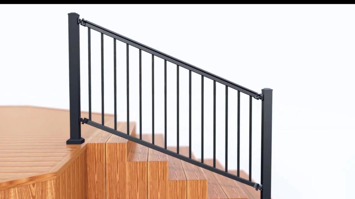 Watch: Fitting the balustrade on stairs (2:42)