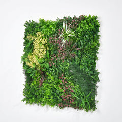 Jumanji green wall panel shown at an angle showing the full 1m x 1m tile