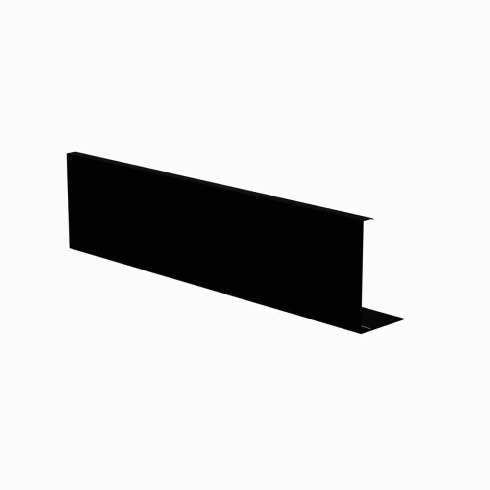Black cladding for side fix glass balustrade channel