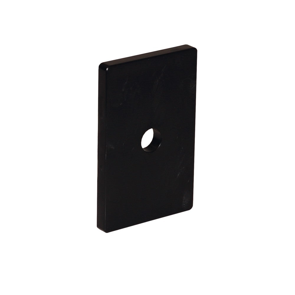 Drain block for side fix glass balustrade channel