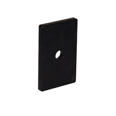 Drain block for side fix glass balustrade channel