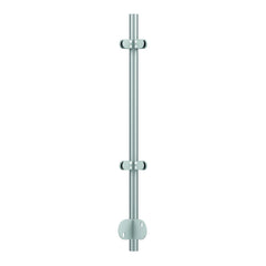 Satin stainless steel side fix external corner post with corner bracket