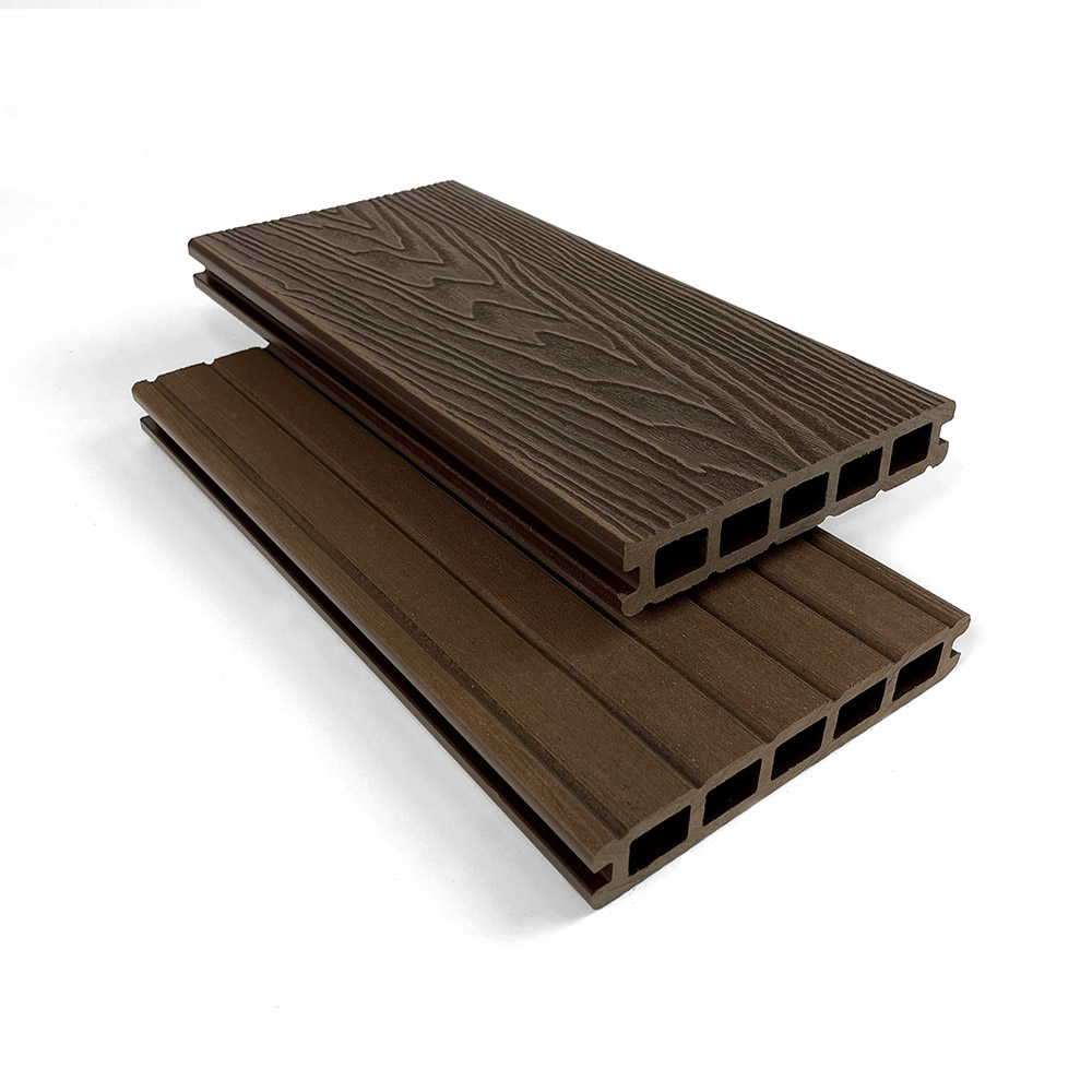 Mahogany Brown composite decking by The Outdoor Look