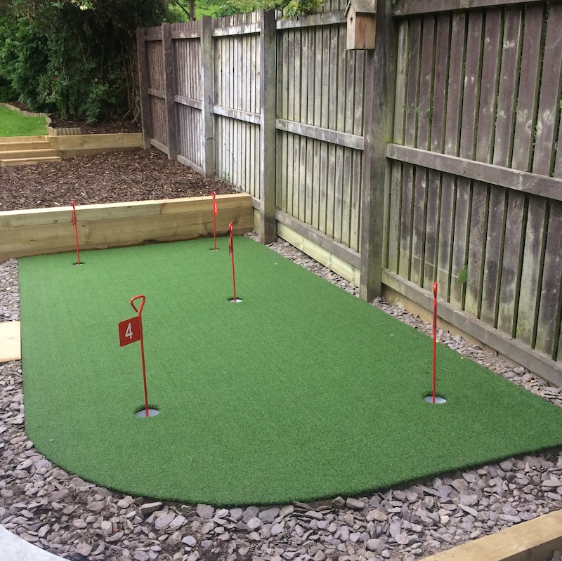 Pro Putt Putting Green Artificial Grass in back garden