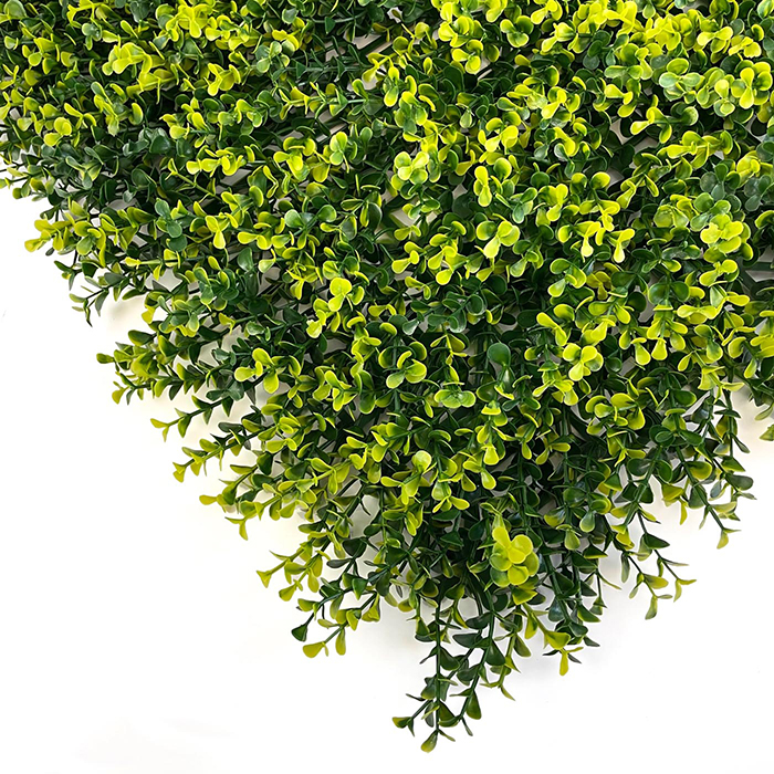close up of the boxwood natural artificial hedge tiles