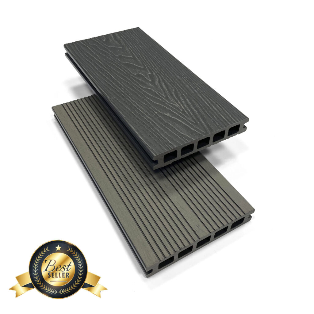 Mist Grey 3.6m Composite Decking Boards The Outdoor Look
