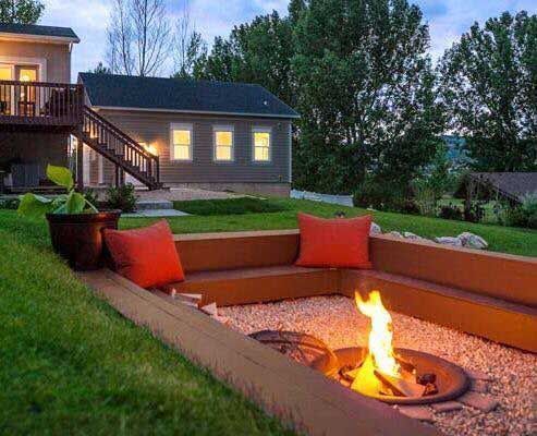 Composite Garden Decking, Can You Put A Gas Fire Pit On Composite Deck