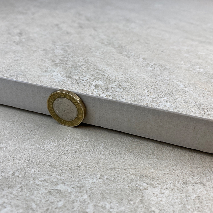 thickness of the beige porcelain outdoor tile