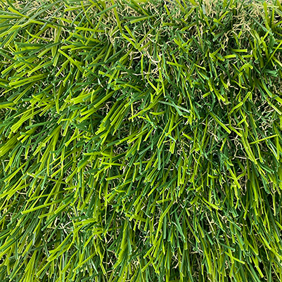 close up of 40mm faux grass Castleton