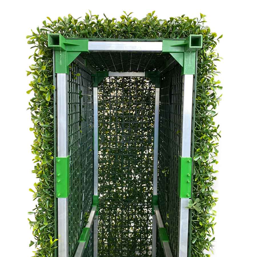 Artificial box hedge underneath
