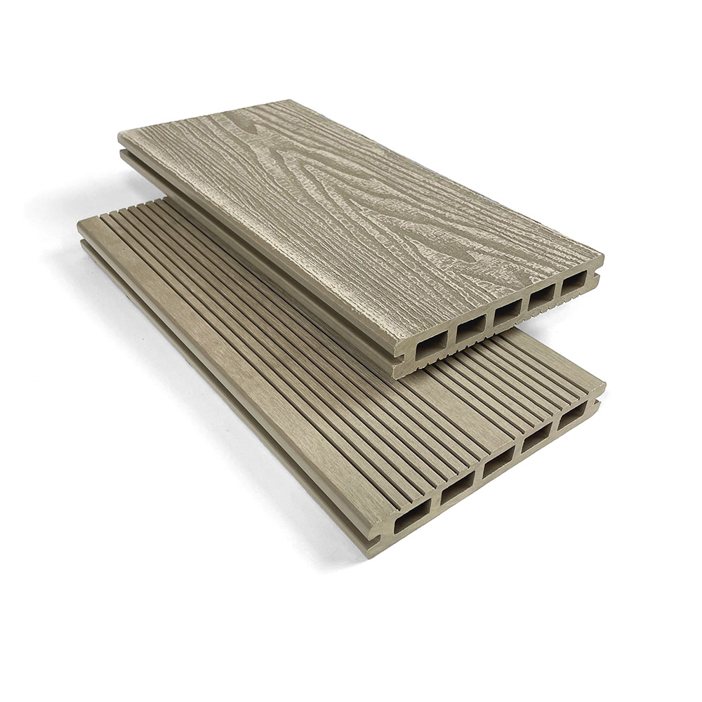 Oyster Beige Composite decking by The Outdoor Look