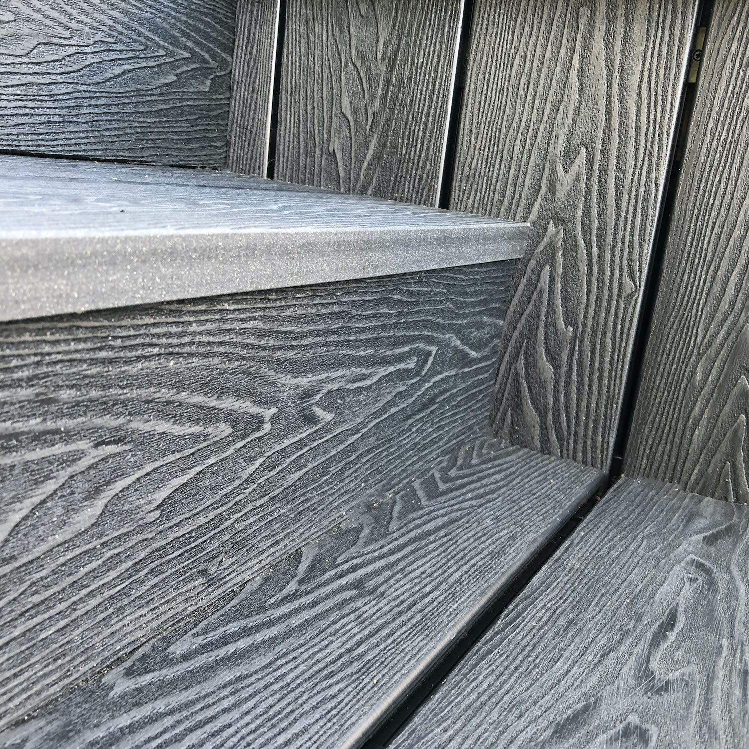 square edge boards for a step