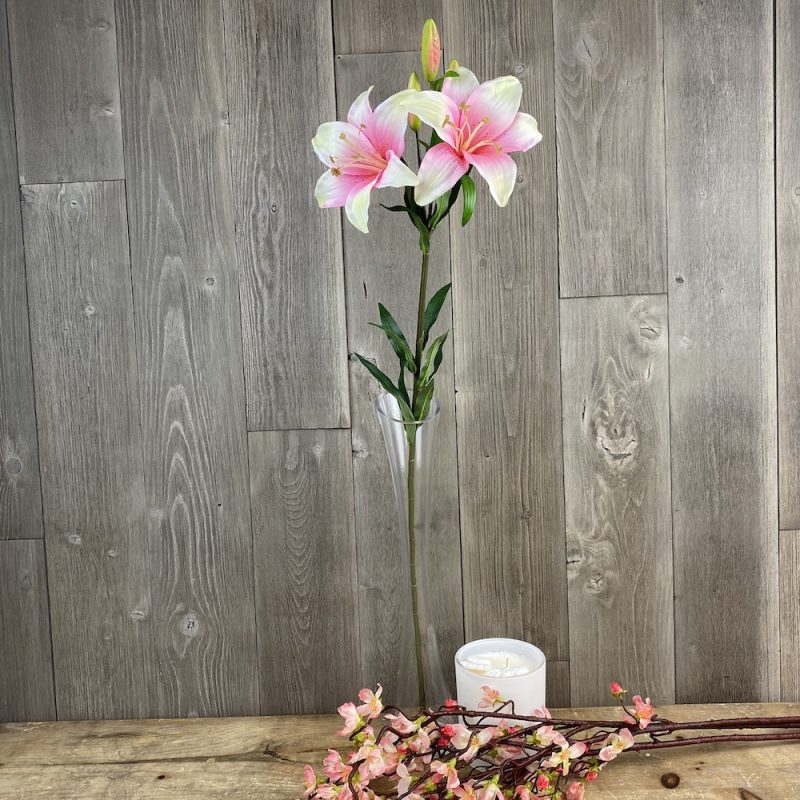 Artificial Single Stem Lily Cream The Outdoor Look