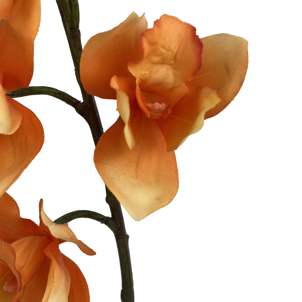 Anna Cymbidium Orchid Orange Artificial Flowers The Outdoor Look