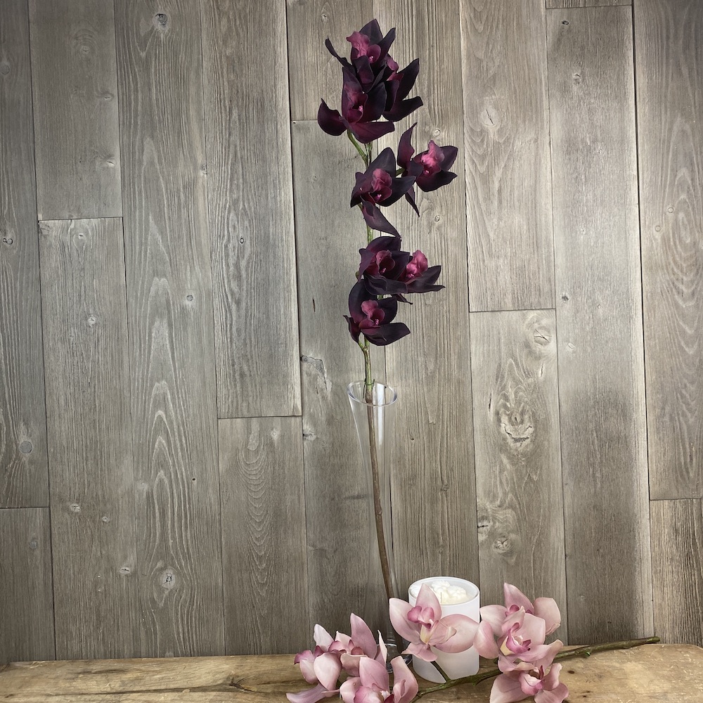 artificial single stem plum orchid