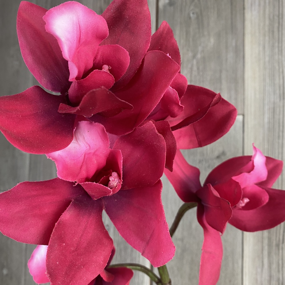 artificial premium fuchsia pink orchid