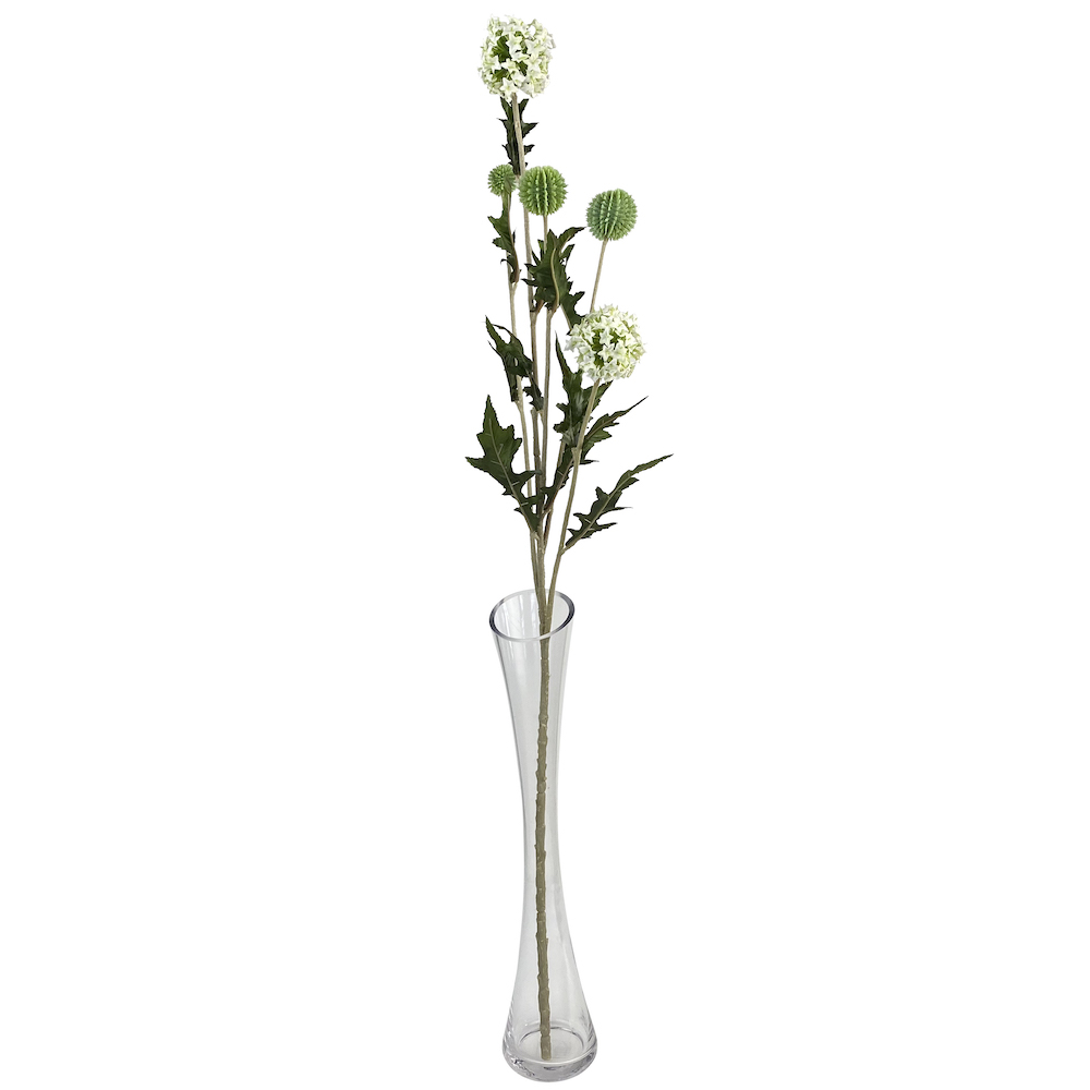 artificial globe thistle bouquet stems