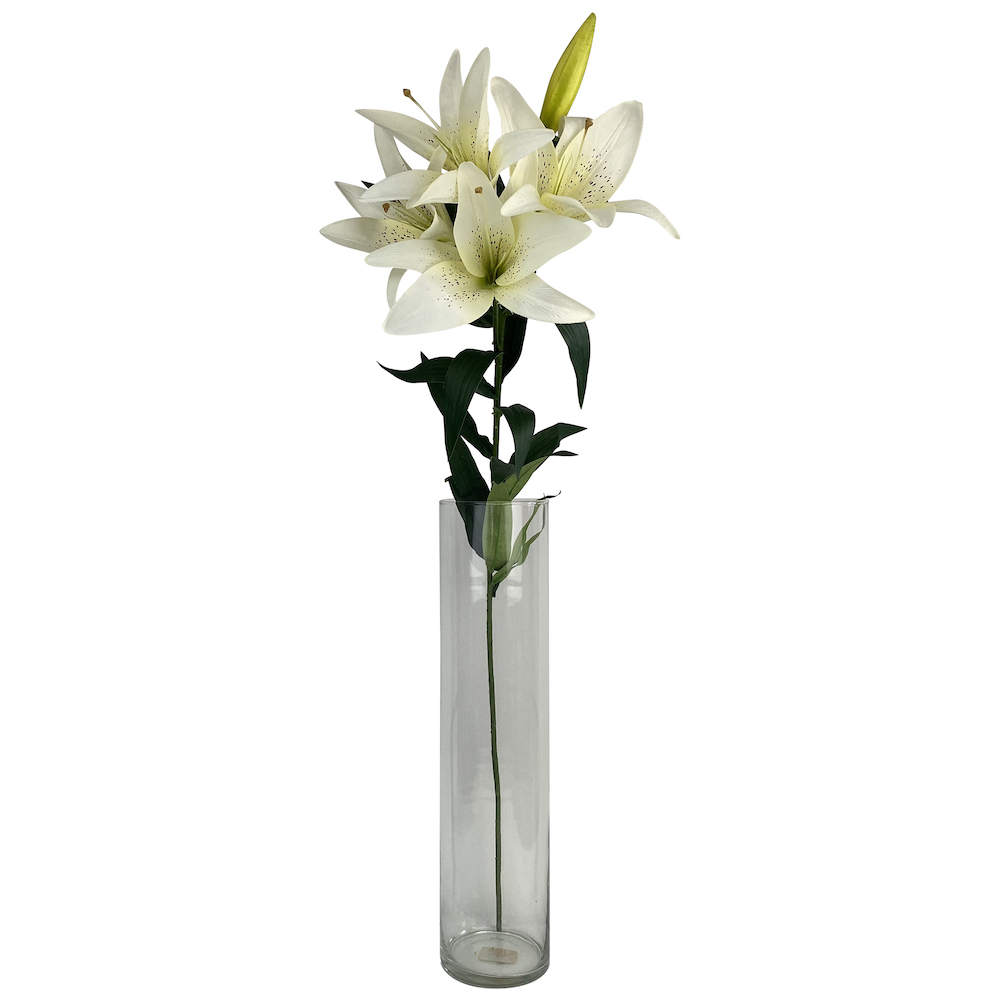 Artificial Single Stem Lily Cream | The Outdoor Look