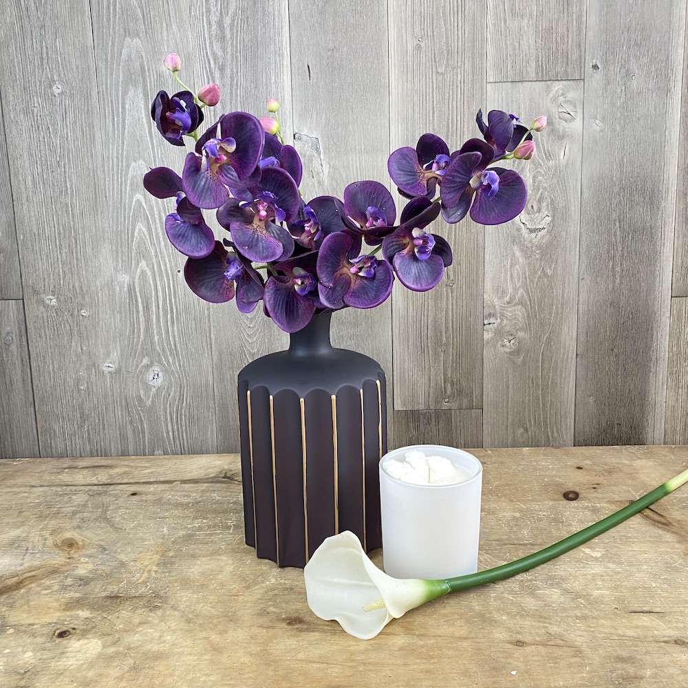 artificial premium purple orchids