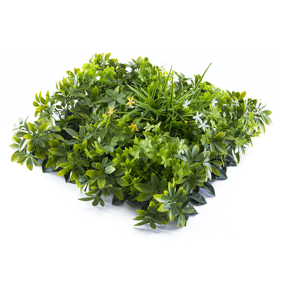 artificial mixed foliage hedge tiles 50cm x 50cm