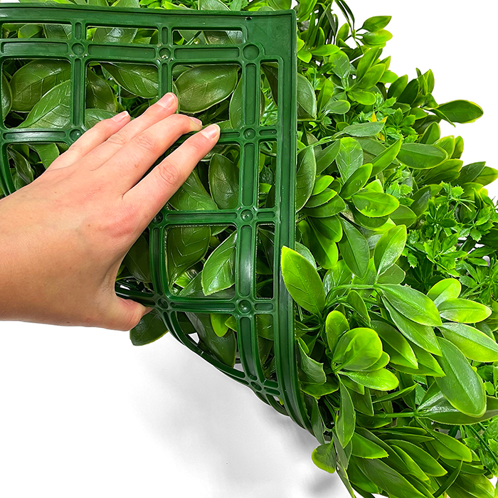 flexible artificial mixed foliage 50cm x 50cm hedge tile