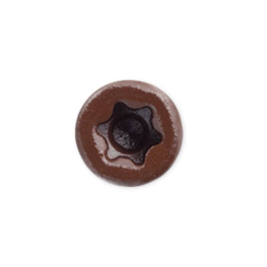 mahogany colour coded screws