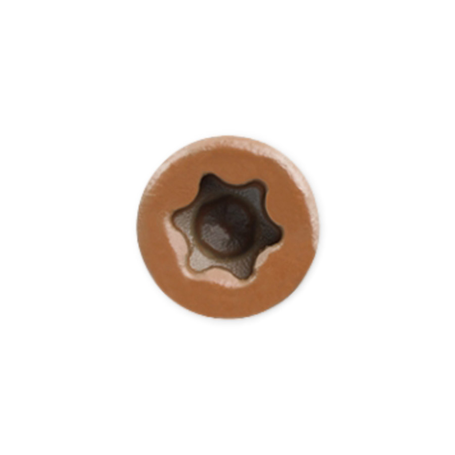 aged oak colour coded deck screw
