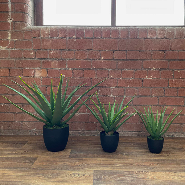 available in 3 sizes artificial aloe vera