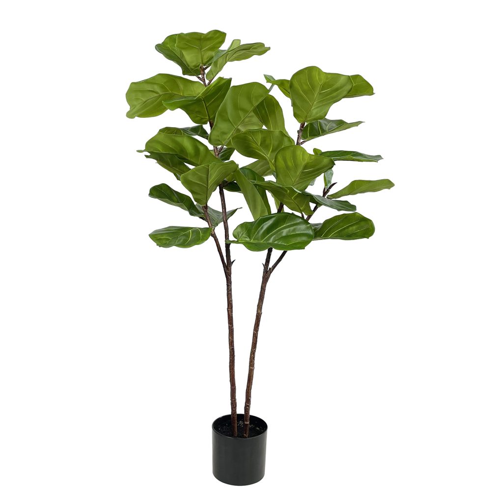 artificial ficus tree two stems