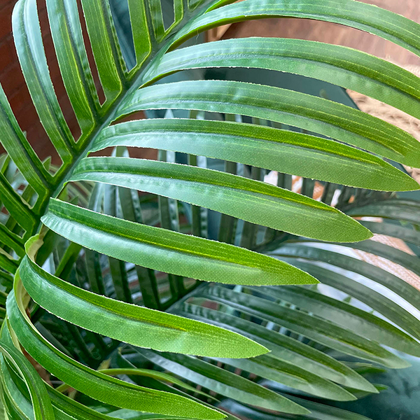 foliage close up of the artificial bamboo plant