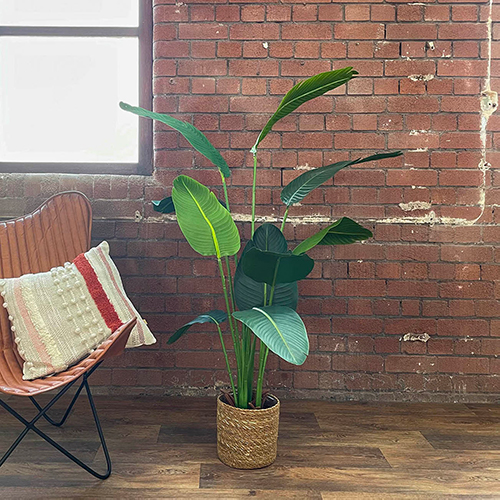 artificial indoor traveller's palm plant