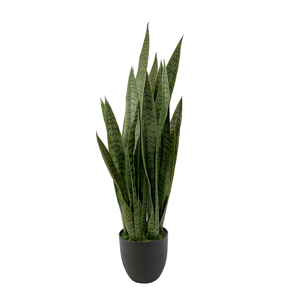artificial green snake plant