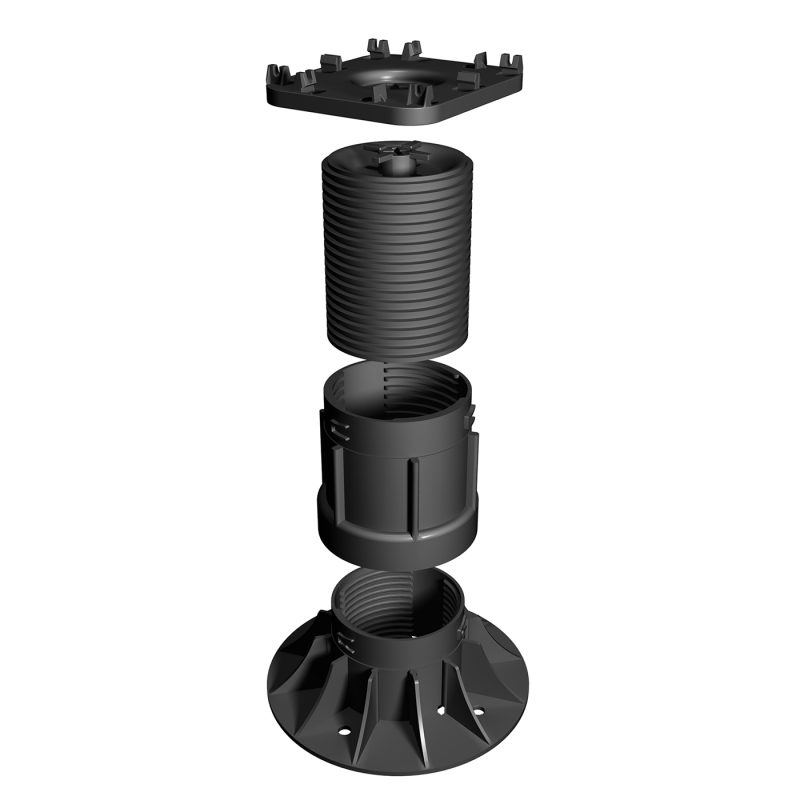 self-levelling pedestal for sub structure decking