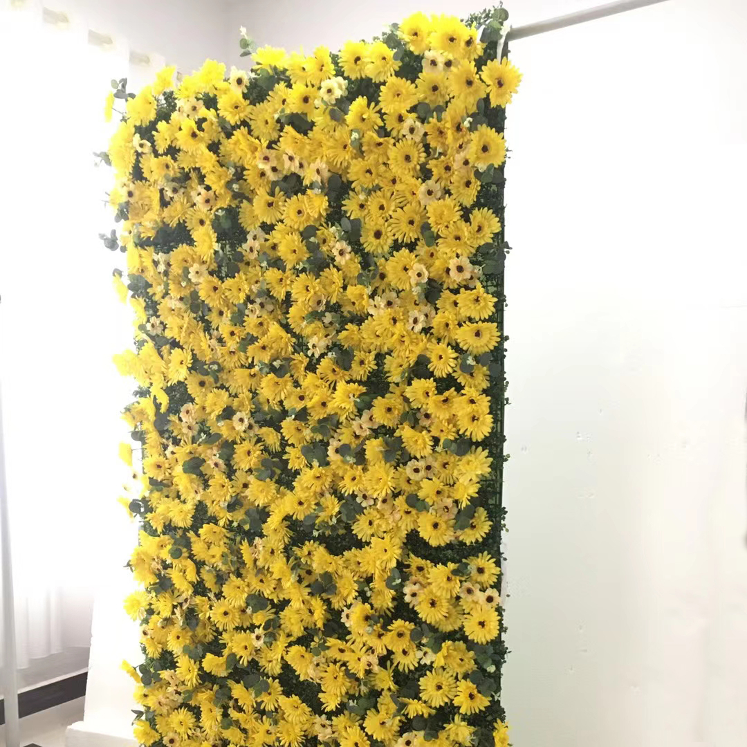 artificial sunshine flower wall strip