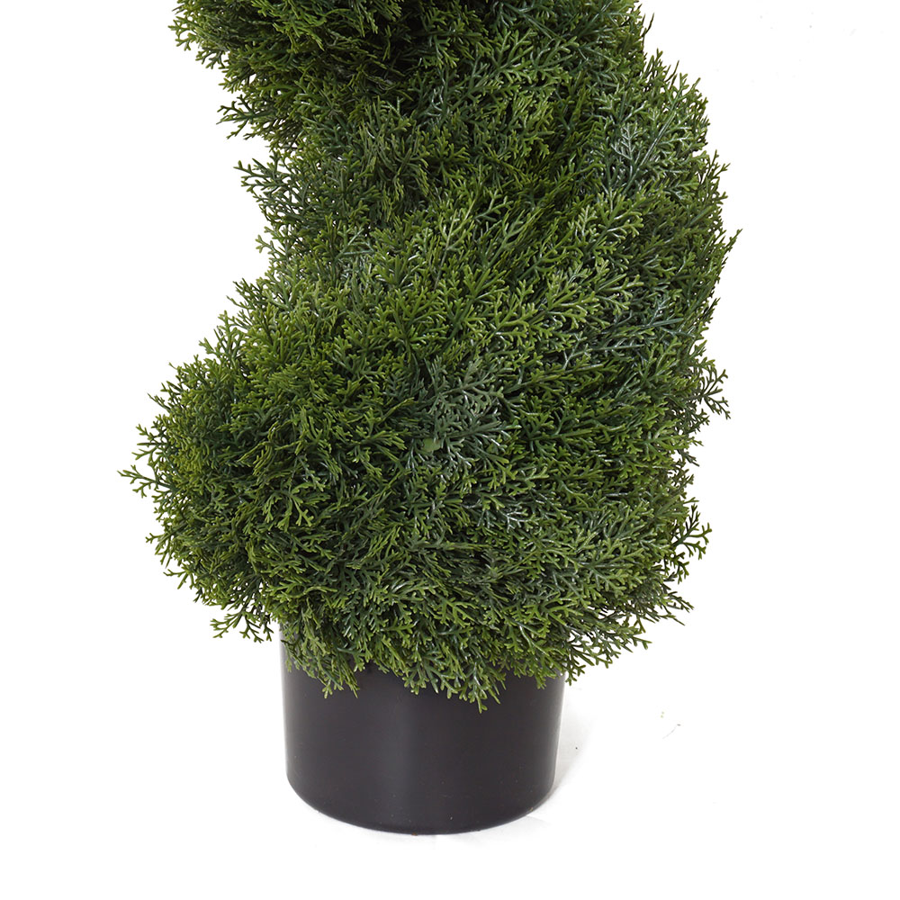 base pot of the artificial cypress spiral tree
