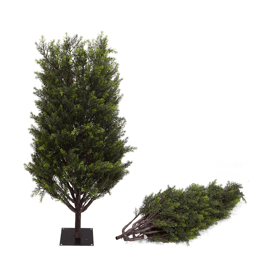 150cm and 200cm artificial cypress trees come in two parts